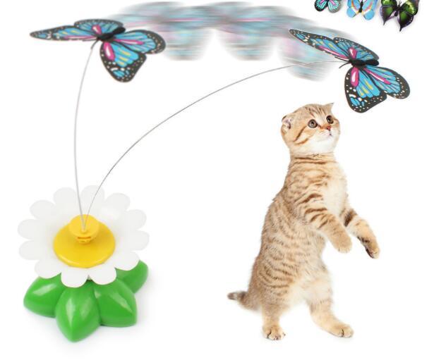 Electric Enchanting Rotating Flower Pet Toy-0