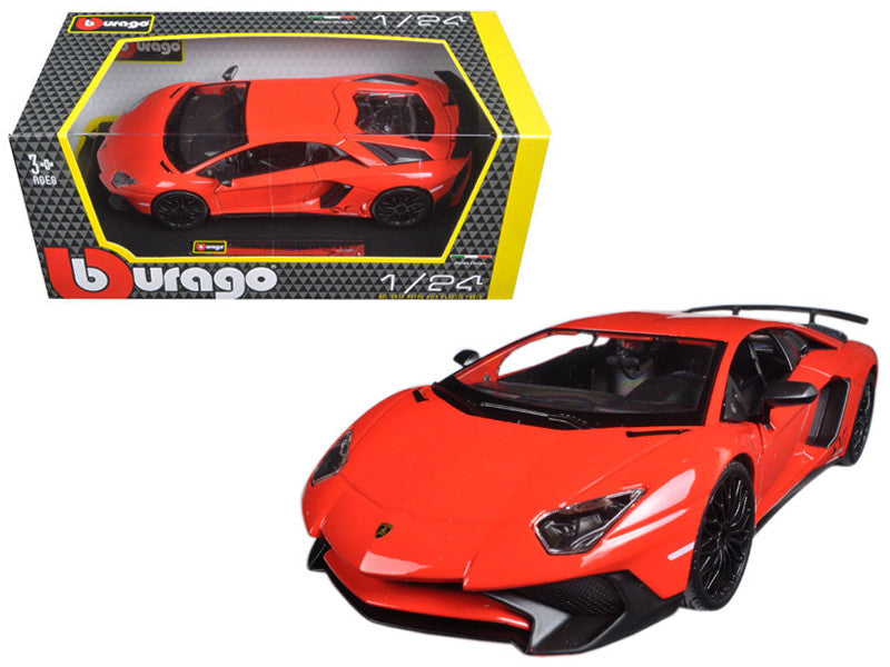 Lamborghini Aventador LP750-4 Red 1/24 Diecast Model Car by Bburago-0