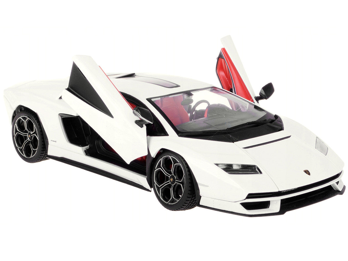 Lamborghini Countach LPI 800-4 White 1/24 Diecast Model Car by Bburago-1