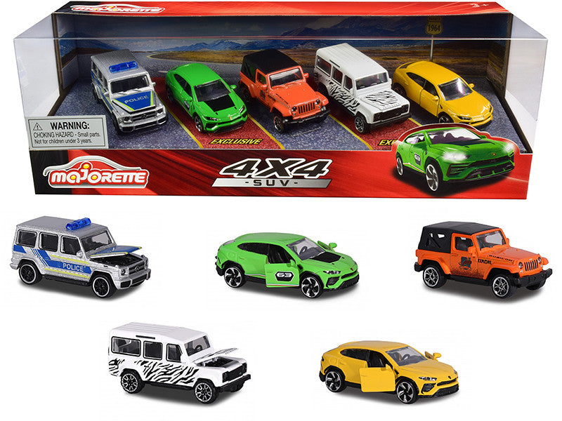 4x4 SUV Giftpack 5 piece Set 1/64 Diecast Model Cars by Majorette-0