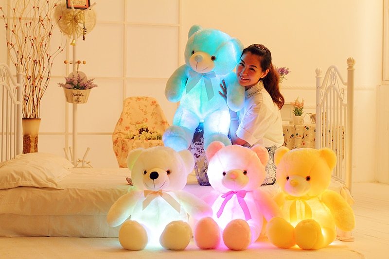 LED Teddy Bear Stuffed Animals Plush Toy-0