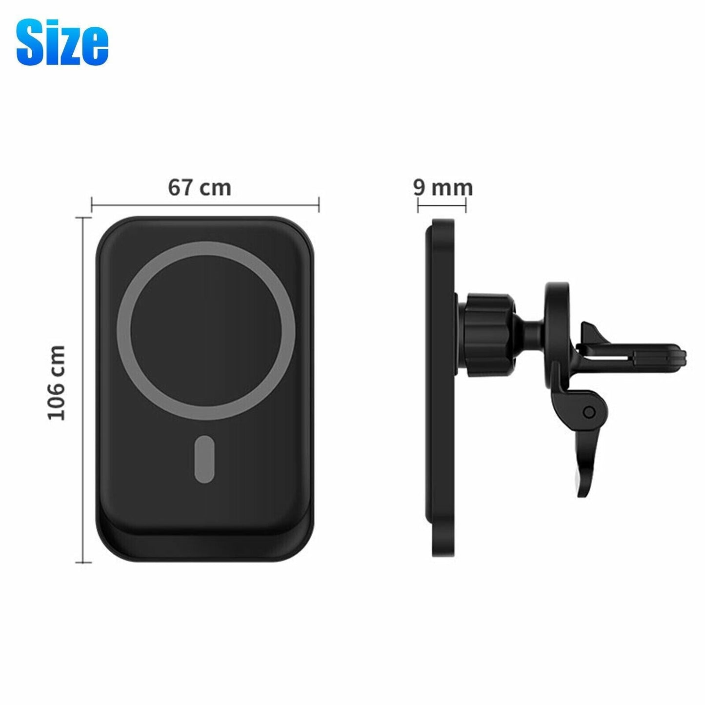 Magnetic Wireless Charger Car Mount Holder For iPhone 12 13 14 Pro Max