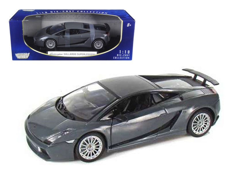 Lamborghini Gallardo Superleggera Grey 1/18 Diecast Model Car by Motormax-0