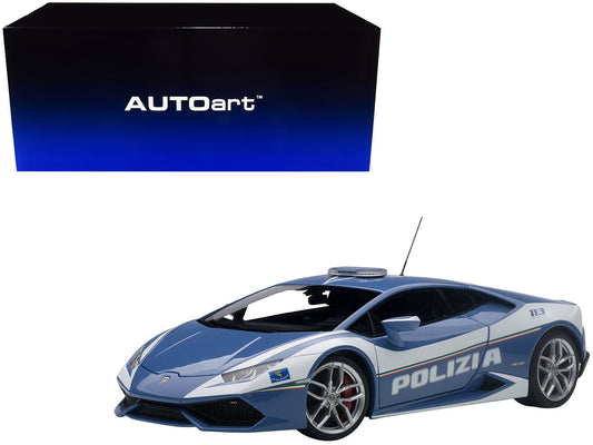 Lamborghini Huracan LP610 Police Car 1/18 Model Car by Autoart-0