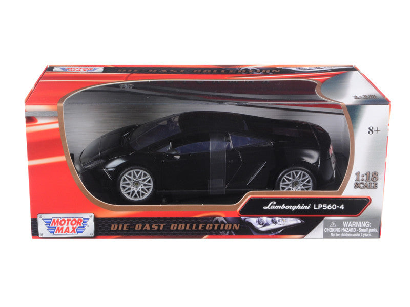 Lamborghini LP 560-4 Black 1/18 Diecast Car Model by Motormax-0