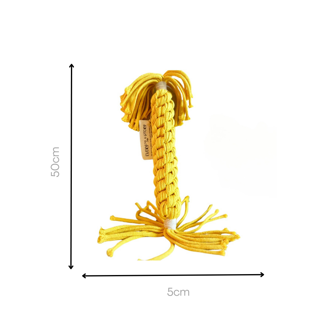 Jumbo Yellow Candy Rope Toy-3