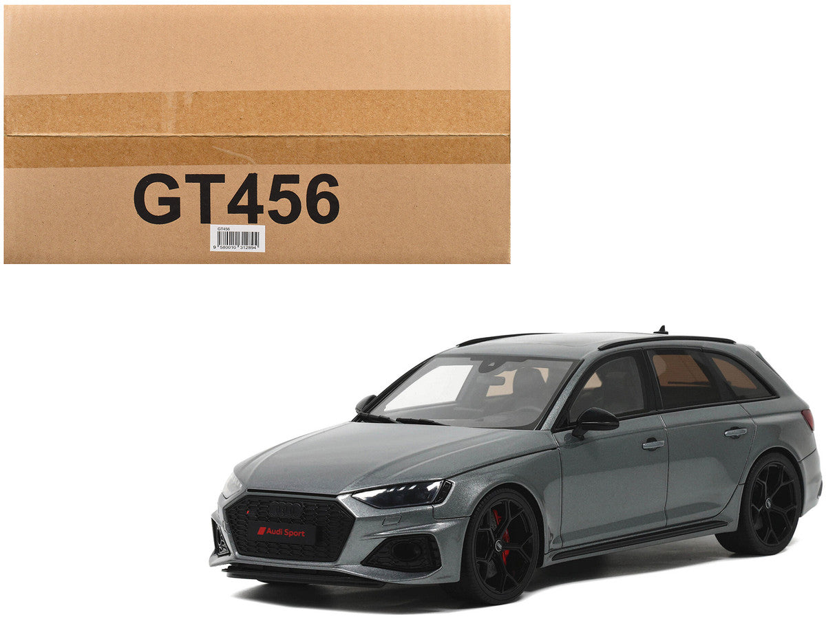 Audi RS 4 Competition Gray Metallic 1/18 Model Car by GT Spirit-4