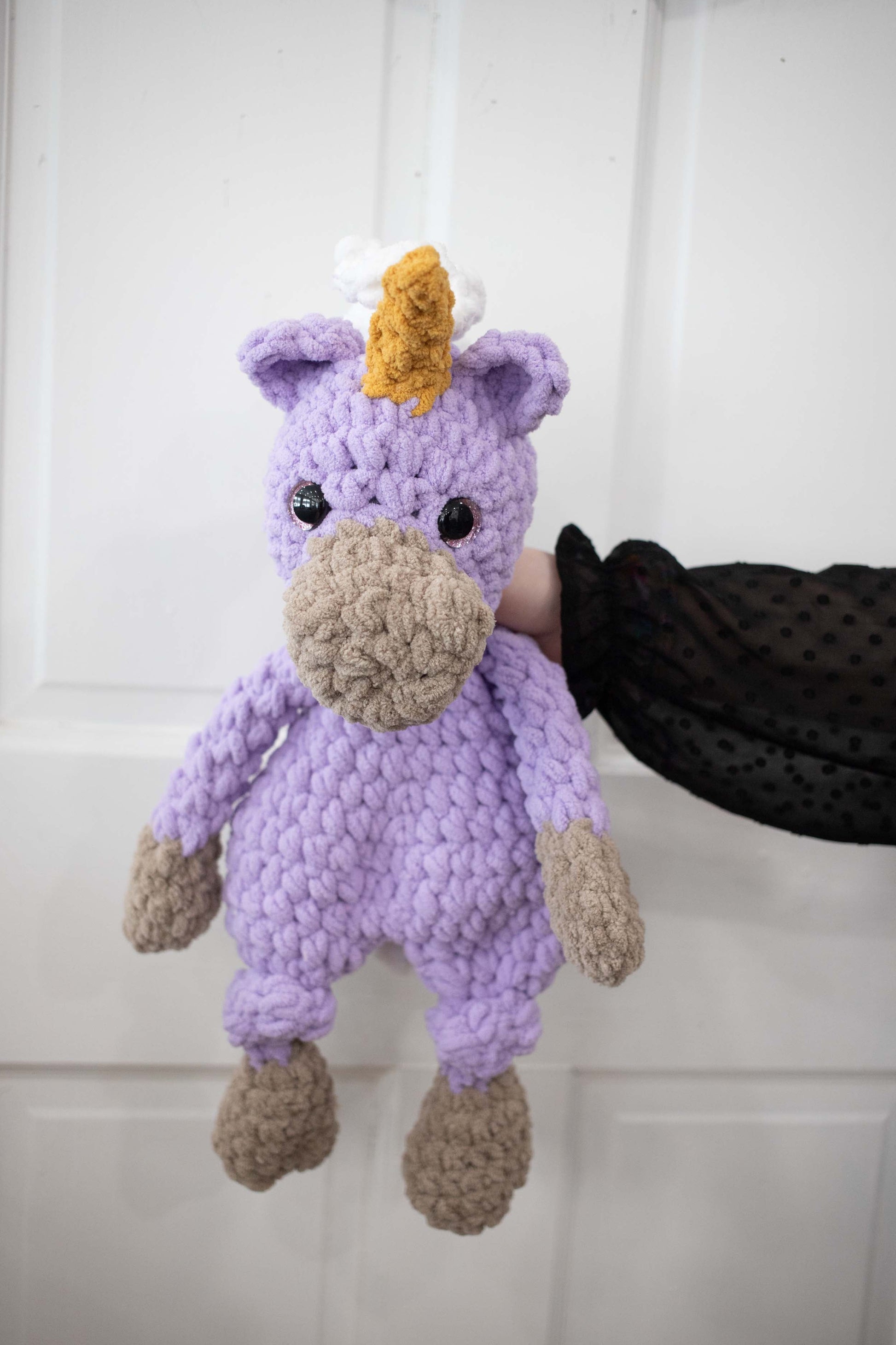 Una Unicorn Lovey, Crochet Stuffed Animal, Uni Unicorn Snuggler-2