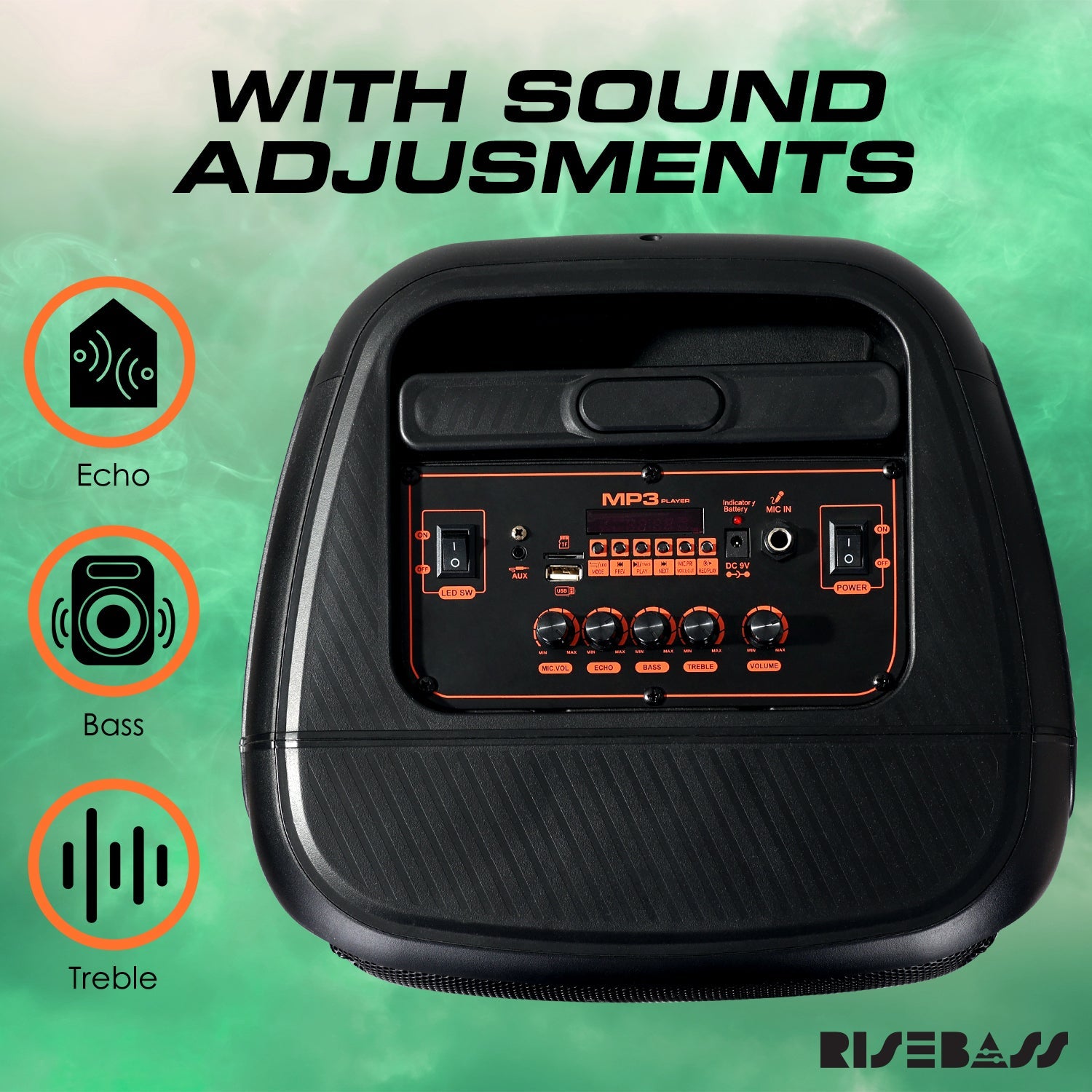 Risebass Trolley Speaker with 14” Subwoofer-2