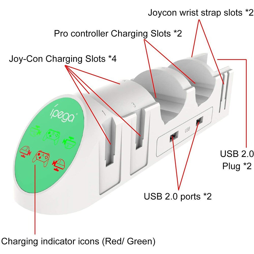 Control Battery Charger for Nintend Nintendo Switch Joy Con Joycon Console Charging Dock Nintendoswitch Controller Stand Gamepad-2