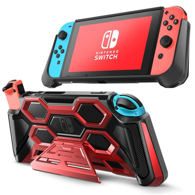 For Nintendo Switch Case MUMBA Battle Series Heavy Duty Grip Cover For Nintendo Switch Console with Comfort Padded Hand Grips-0