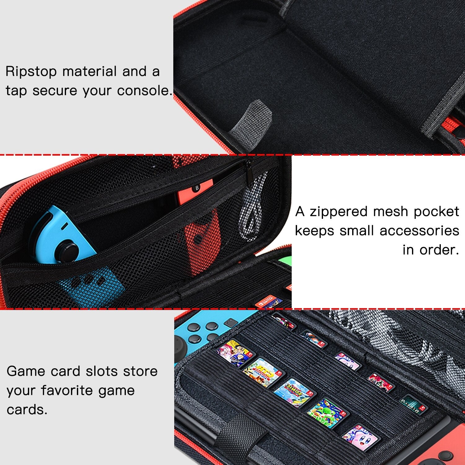 Waterproof Protective Storage Bag For Switch Console Stand For Nintendo Switch Portable Carrying Bag Case Cover For Switch-3