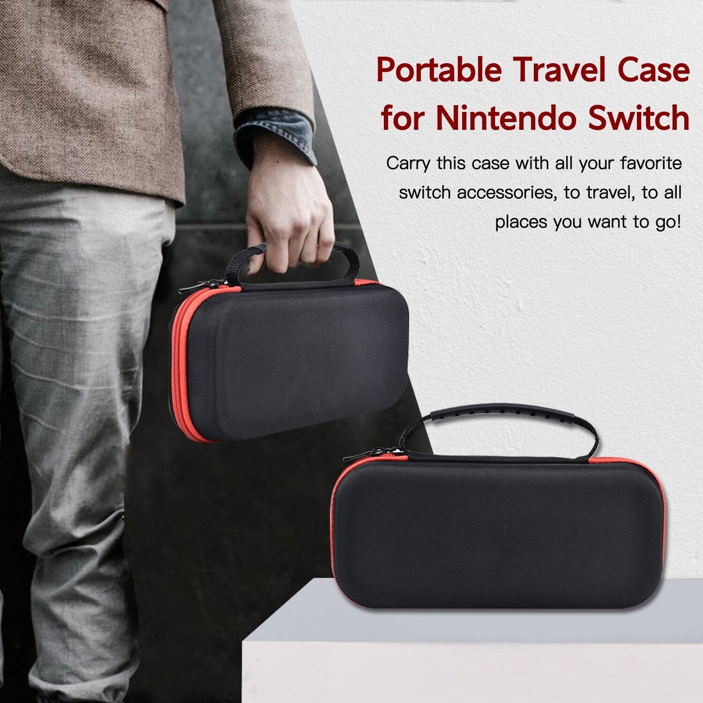 Waterproof Protective Storage Bag For Switch Console Stand For Nintendo Switch Portable Carrying Bag Case Cover For Switch-4