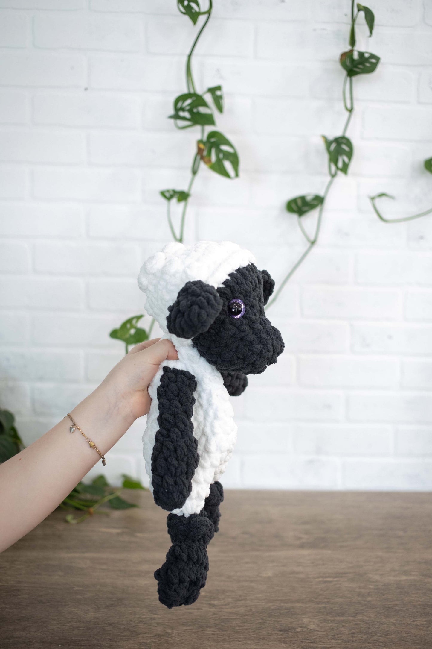 Lamb Crochet Stuffed Animal, Sheep Heirloom Plush, Baby Lovey, Soft Cuddlers for Kids-1